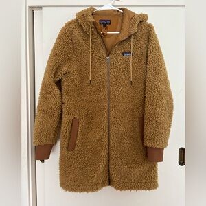 Patagonia Tan Sherpa Fleece Coat